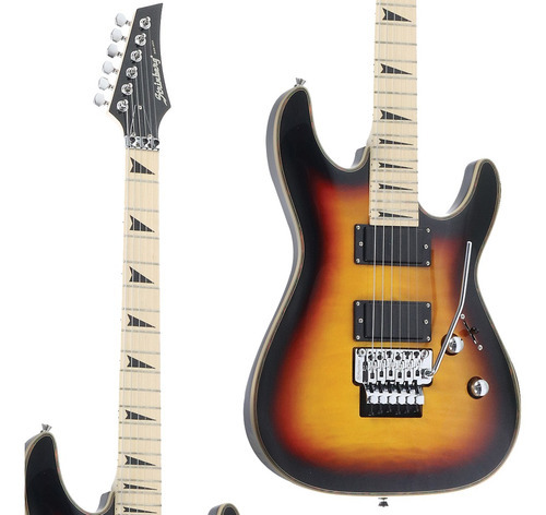 Guitarra Strinberg Sgs250 Ponte Floyd Rose Sunburst Sb Orientação Da Mão Destro Cor Sunburst Material Do Diapasão Bordo
