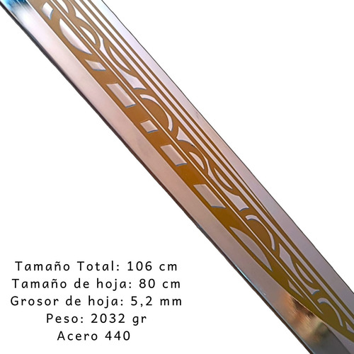 Espada Numenor Señor De Los Anillos Acero 440 106 Cm Caballo Negro