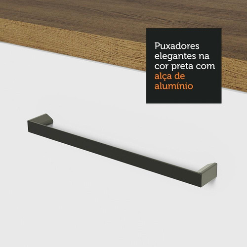 Armário Aéreo De Canto Madesa Agata 1 Porta Rustic/branco