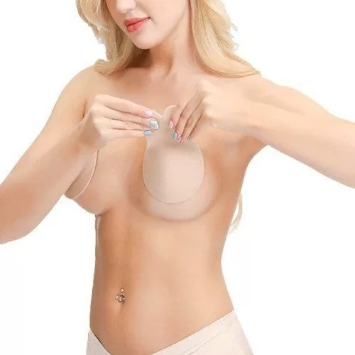 Imagem 3 de 9 de Sutiã Adesivo Silicone Levanta Seio Invisível Não Cai