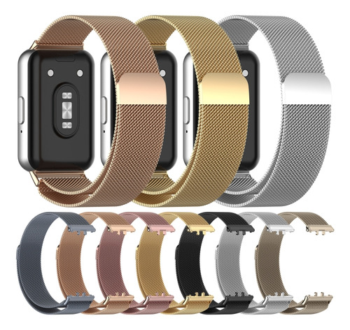 For Samsung Galaxy Fit 3 Milanese Metal Watch Strap