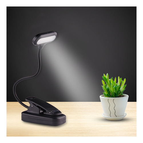 Lámpara Led De Lectura Para Mesita De Noche, Escritorio, Cli