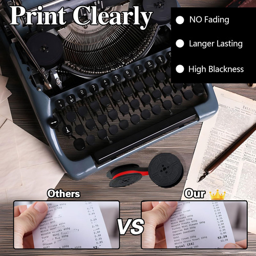 4 Pares De Cinta De Máquina De Escribir Universal, Paquete D