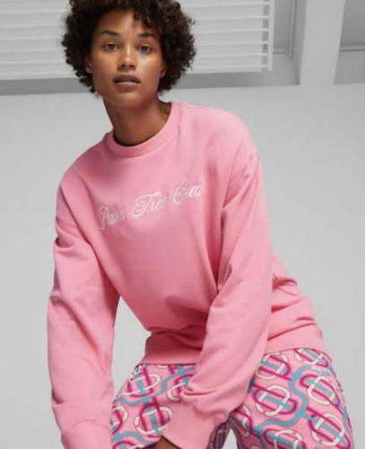 Sudadera Puma X Palm Tree Crew (talla M) Mujer Premium Origi