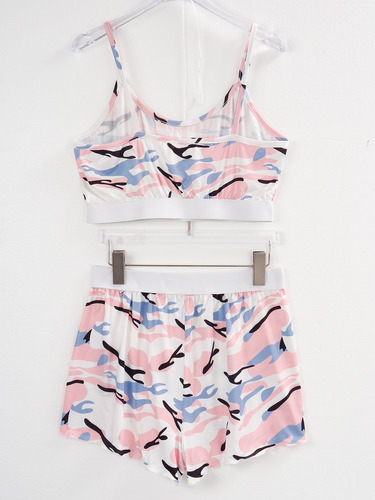Conjunto De Pijama Verano Mujer Short Y Top De Tirantes