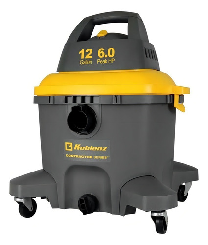 Aspiradora Seco Mojado Trabajo Rudo Koblenz Wd-12 C4 12 Gal Color Negro De Amarillo