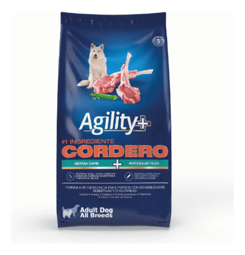 Agility Cordero Perro Adulto X 15 Kg - Happy Tails