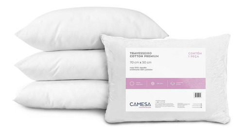 Imagem 2 de 8 de Travesseiro Cotton Premium 100% Algodão