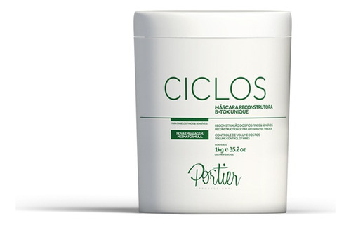 B-tox Ciclos Unique Máscara Reconstrução Brilho Portier 1kg