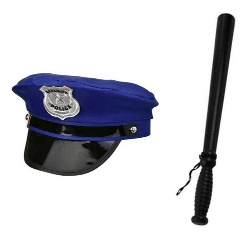 Disfraz Policia Gorra Garrote Fiesta Halloween