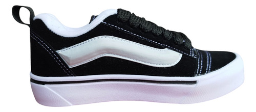 Zapatillas Vans Knu Skool Clasicas Blanco Y Negro Originales
