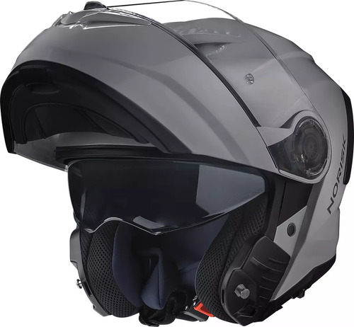 Capacete Articulado Norisk Force2 Oculos Interno Spoiler Cor Nardo - Cinza Brilho Desenho Force 2 Tamanho Do Capacete 58