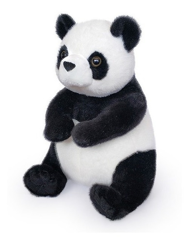 Peluche Numi Oso Panda Sentado 46 Cm Animales Realistas