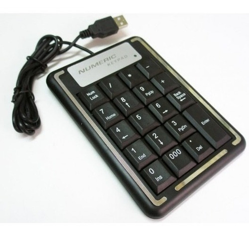 Imagen 2 de 3 de Teclado Numerico Usb Durable Pc Laptop Computadoras