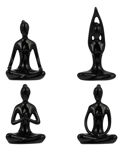 Conjunto Moderno De Estatua De Postura De Yoga, Adorno Para