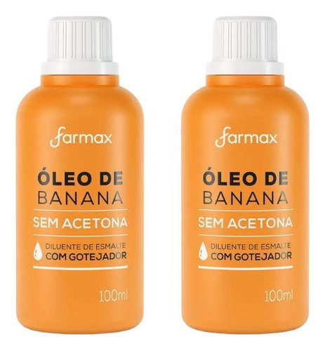 Oleo De Banana Farmax 100ml-kit C/2un