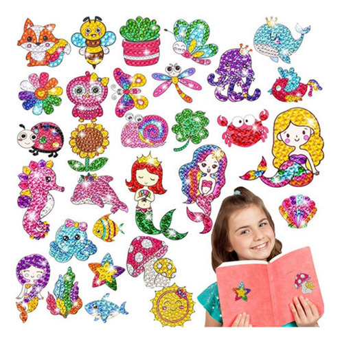* 1 30 Pegatinas De Diamantes De Pintura For El Día Del Niño