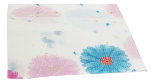 Mantel De Mesa Rectangular Estampado 183x137 Cm Impermeable Color Flores Azul Rosa 34725-17