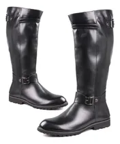 Comprar Botas Ecuestres Botas Hasta La Rodilla De Cuero Liso Botas