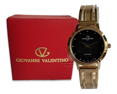 Reloj Dama Giovanni Valentino 10 Micrones En Oro