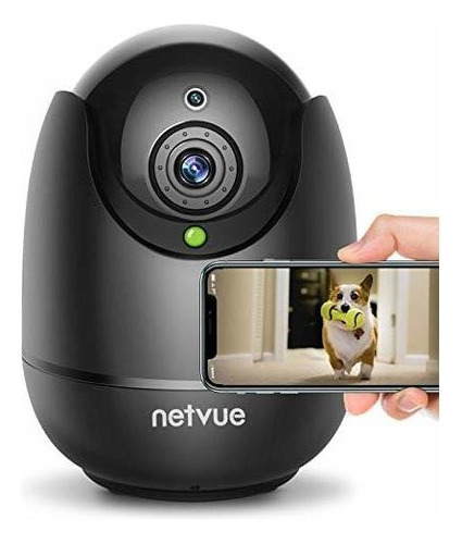 Cámara Para Perros-1080p Fhd Cámara Para Mascotas Con Aplic