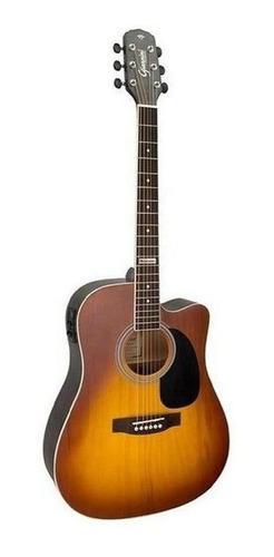 Violão Giannini Folk Gf-1d Ceq Honey Burst #279114