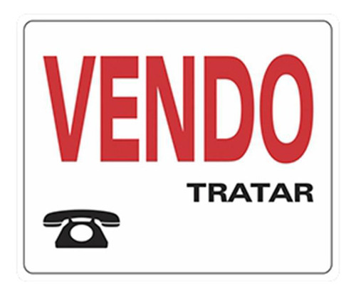 Placa Advertência Vendo Unidade