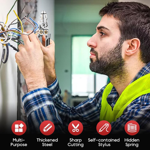 Alicates Eléctricos Para Pelar, Multifunción, Súper Fáciles,