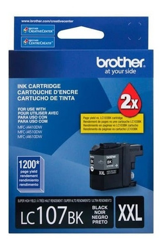 Tinta Brother Lc-107bk Mfc-j4510dw 1200 Pag