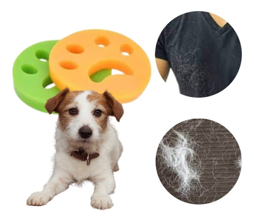 Imagen 1 de 7 de Silicona Quita Pelusa Pelo Mascota Ropa Tapizados Lavarropas