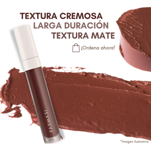 Labial Líquido Mate Farmasi - Larga Duración Y Color Intenso 20 Deep Love