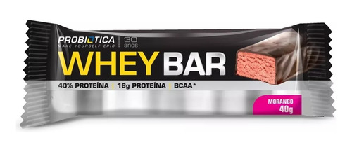 Whey Bar Morango Em Display De 960g 24 Un
