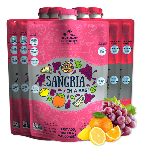 Lt. Blender 's Sangria In A Bag  Mezclas De Vino Para Grani