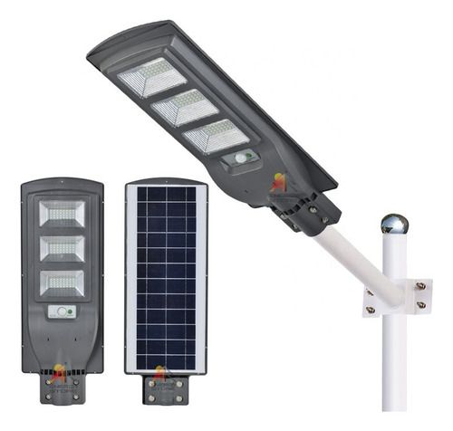 Pack X 2 Foco Solar Led 120w Luminaria Full Soporte+control