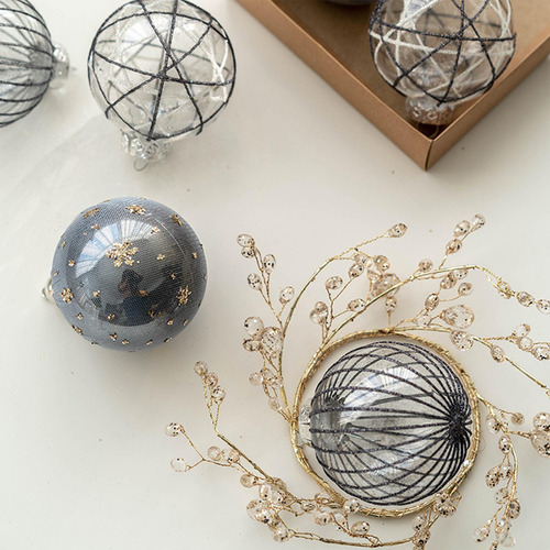 6x Bolas De Navidad Adornos Decoración De Árbol De Navidad