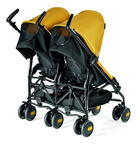 Peg Perego Pliko Mini Twin Cochecito De Bebé, Mod Amarillo