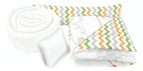 Set De Edredón Para Cuna Cama Corral Palmeras Md