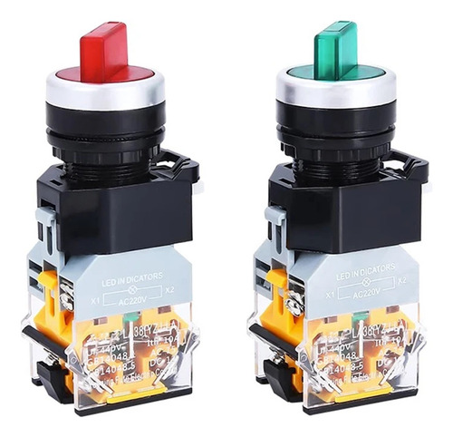 Czke 22mm La38-11xd/2/la38-20xd/3 Knob Switch With Led Lamp
