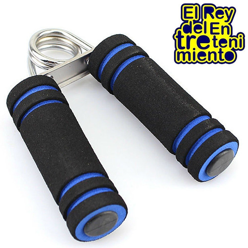 Imagen 3 de 6 de Hand Grip Metálico Con Mango De Goma Mancuernas - El Rey