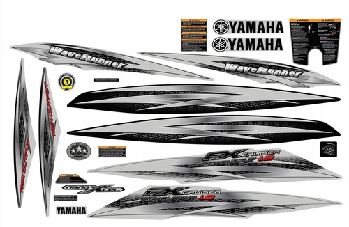 Kit Adesivos Jet Ski Yamaha Fx Cruiser Ho 2011 Prata