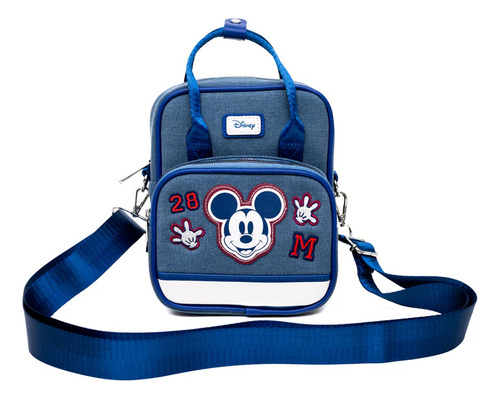 Bolso Bandolera Mickey Mouse Disney Azul Azul Mickey Níquel Azul