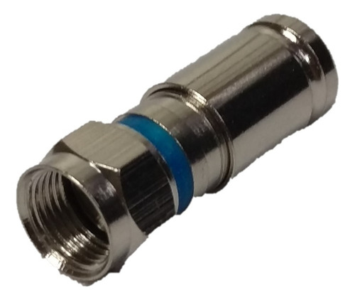 Conector Coaxial Rg-6 De Presion A Prueba De Agua 50 Unid