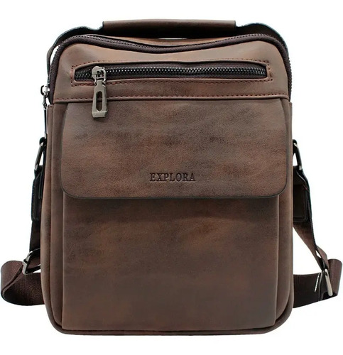 Bolso Manos Libres Para Hombre Café 19305 - Explora | Envío gratis