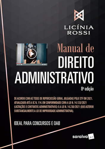 Manual de Direito Administrativo - 8ª edição 2022, de Dias. Editora Saraiva Educação S. A., capa mole em português, 2022