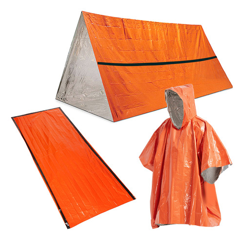 Poncho Al Aire Libre Para Acampar, Carpa Térmica, Equipo De