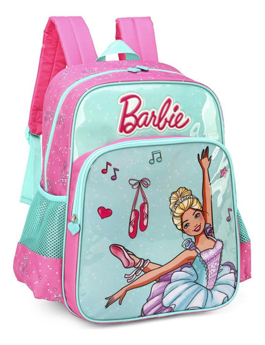 Mochila Escolar De Costas Barbie Bailarina Resistente Vd