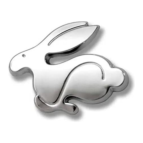 Emblema De Metal De Un Conejo Corriendo Compatible Vw G...