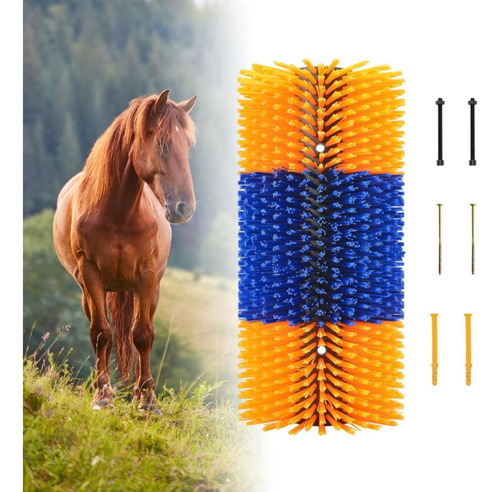 Cepillo Para Rascar Ganado, Cepillo Para Amarillo Y Azul