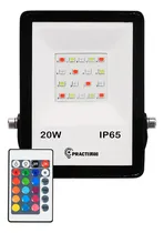 Comprar Reflector Led Rgb Exterior Multicolor 20w Con Control Remoto