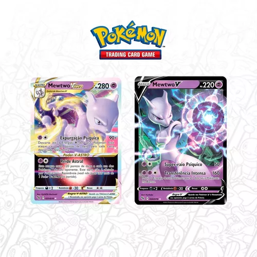 Carta Pokemon Mewtwo V-Astro Português Card Original Copag Pokémon Go